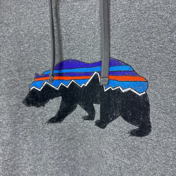 Patagonia‎ Fitz Roy Bear Uprisal Hoodie Sweatshirt Women's Size S Fleece Pocket - Picture 2 of 9